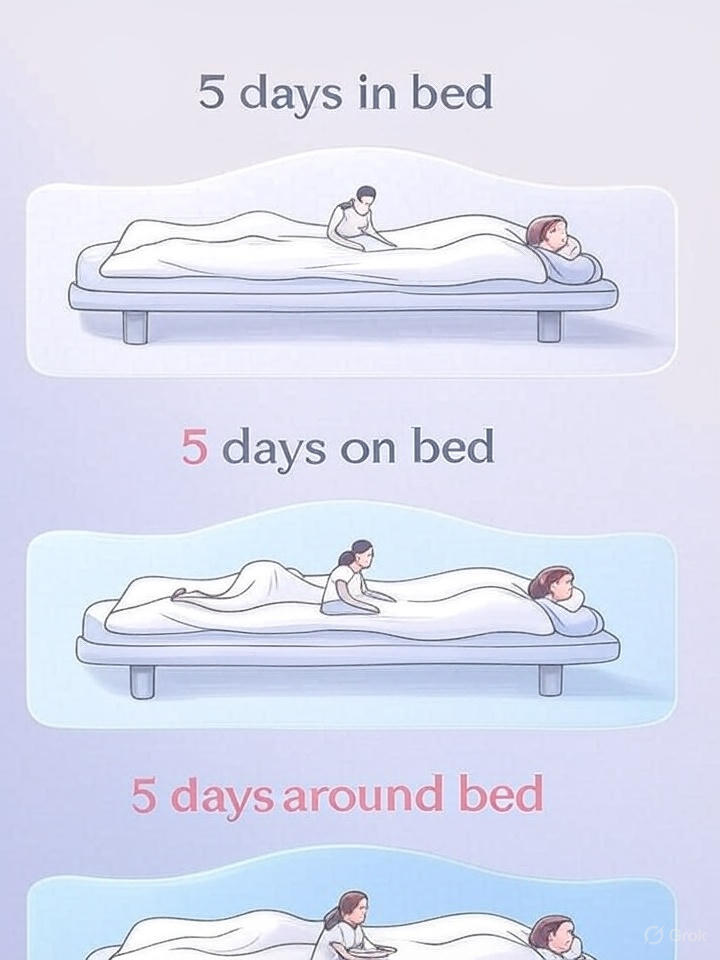 "5-5-5 postpartum recovery rule infographic showing three phases of healing after childbirth"